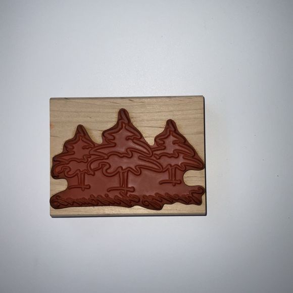 Christmas Wood Mounted Rubber Stamp MERRY CHRISTMAS 1999 Demani Design - Picture 2 of 5